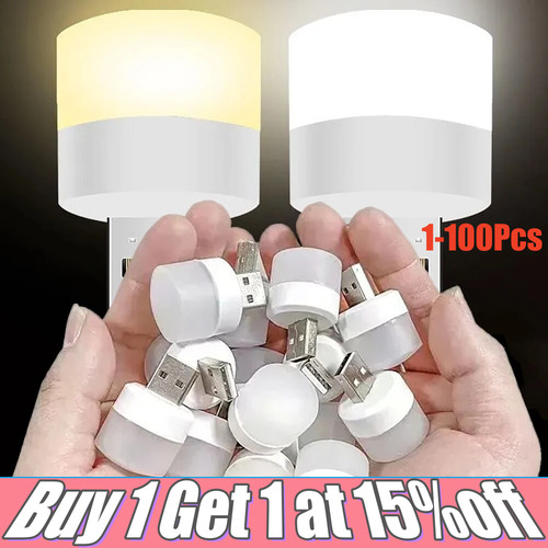 Mini round usb led night - led, light