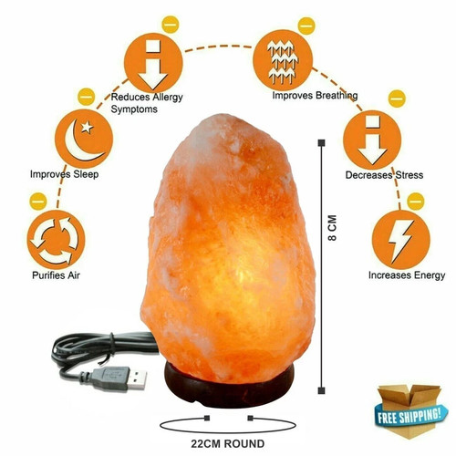 Usb salt lamp gift - 2x,
